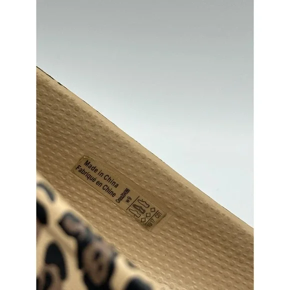 Crocs Kadee Flats Women 9 Cheetah Leopard Animal Print Ballet Flats Comfort Shoe - Picture 5 of 16
